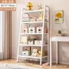 Estantería Trapezoidal Estantería Estante de Almacenamiento de Pie Dormitorio Hogar Multicapa Hierro Estante de Exhibición de Almacenamiento Sala de Estar Almacenamiento de Snacks Uso en el Hogar