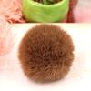 Bola de pelo de conejo Rex de imitación de 6 cm, adorno para llave de coche, colgante para teléfono móvil, material de bola de pelo de conejo Rex de imitación, accesorios de bricolaje