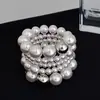 Pulseira Larga de Luxo de Alta Qualidade para Mulheres, Design de Nicho, Exquisita e Simples, Pulseira Elegante, Joia de Braço Estilo Ins