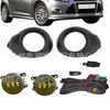 Adecuado para Ford Focus 12-14 Focus Conjunto de Ensamblaje de Luz Antiniebla Delantera Halógena/LED Lámpara de Iluminación para Parachoques