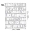 Produto de adesivo de 1 polegada com 26 letras para identificação, para aplicações industriais, arquivos, cadernos e agendas, adesivos de letras à prova d'água