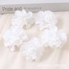 Ramo de Flores Artificiales Tela Flores Pequeñas Lila Flor Falsa Cabeza de Flor Rosa Realista Accesorio para el Cabello Hecho a Mano Materiales para Manualidades Flores para Bodas