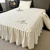 Falda de Cama Acolchada de Algodón de Soja Clase A Pieza Única 2025 Nuevo Protector de Colchón Simmons Cubierta de Cama Estilo Falda de Cama Juego de Tres Piezas