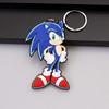 Juego de Película erizo Super Sonic ratón ultrasónico PVC llavero de muñeco de doble cara colgante de bolsa adornos