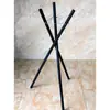 Tienda de Flores de Madera Tripode para Arreglos Florales Bandeja para Globos Cesta de Flores Soporte Triangular Apertura de Tres Puntas Soporte para Flores Negro