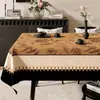 Toalha de Mesa Impermeável e à Prova de Óleo de Alta Qualidade, Feita Sob Medida em Estilo Vintage, Novo Modelo 2026, Toalha para Mesa de Jantar, Jogo Americano, Capa para Mesa de Centro