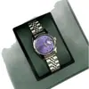 DAISKA Bingmei Roxo Gelo Picado Roxo Relógio Feminino de Nicho Pulseira de Aço Imperatriz Viúva Moda Ocidental Relógio Estilo Fashion