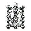 Pendente de Coelho da Páscoa de Prata Antiga DIY Transfronteiriço Acessórios de Liga Chaveiro Acessórios Pingente de Pulseira Colar Brinco