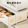 Estante de piso para horno de microondas de cocina, estante multifuncional de escritorio con cajones extraíbles en capas, estante de almacenamiento para encimera de horno
