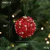 Bola de Navidad de 8 cm Modelo Nuevo Bola Decorativa para Árbol de Navidad Lentejuela Espuma Adorno Colgante Decoraciones Navideñas Bola Colgante Decoración Colgante Pequeña