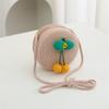 Saco de palha para crianças Primavera e verão Meninas Crossbody Bag princesa estilo coreano bonito all-match bebê menina moeda praia