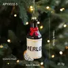 Nuevo Colgante de Hombre de Jengibre de Plástico Colgante Decoración de Árbol de Navidad Suministros Adornos Suministros de Decoración de Atmósfera En Stock