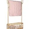 Arara de Roupas para Quarto Autoportante, Varal de Roupas de Luxo Móvel para Interior, Cabide Simples, Espessado