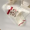 Calcetines Lindos de Dibujos Animados Estilo Japonés para Mujer Primavera y Verano Crema Dulce Pueblo de Cuentos de Hadas Versátiles Estudiantes Calcetines Apilados