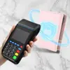 Billetera RFID antirrobo 70% de descuento con eyector automático de tarjetas, carcasa de aluminio, multifuncional con ranura para monedas, billetera unisex