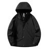 Explosões Primavera e Outono Outdoor Cor-combinando Camada Única Roupa de Montanhismo À Prova de Vento Carga Casaco Único com Capuz Casual Casaco Único