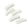 Hanyuyuan Beads Tubulares Curvos Coloridos Mistos de Seda Esmaltada com Folha de Prata Kit de Material de Contas com Furo Passante Artesanais para Acessórios de Joias DIY