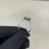 Nuevo Anillo de Gota de Flor Nomeolvides de Hw Huirui para Mujer, Anillo Versátil de Moda de Flor de Girasol y Margarita de Gama Alta