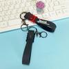 Llavero de Pegamento Suave Cuerda de Cuero Simple Oso Rayo PVC Cuerda de Cuero Botón de Langosta Kit Lanyard para Llavero de MÁSCARA