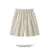 Pantalones Largos Casuales de Pierna Ancha Recta, Holgados, con Caída, Estilo Ropa Vieja de Lino Fino, para Primavera y Otoño
