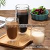 Spot atacado copo de vidro espesso de alto borossilicato transparente isolado copo para bebidas de leite formato de ovo vidro de camada dupla