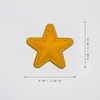 Parches pequeños de estrella de cinco puntas de PVC Qiu Niu, parches de goma 3D para zapatos, sombreros y mochilas, accesorios de Velcro, en stock