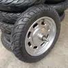 Carretilla de mano con ruedas de eje de doble rueda juego completo 16 ruedas inflables Tiger rodamiento ruedas viejas modificación motocicleta neumático exterior de alta velocidad