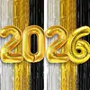 Set de Globos de Película de Aluminio 'Feliz Año Nuevo' de 9 Piezas Transfronterizo Botella de Vino Estrella de Cinco Puntas Arreglo de Decoración para Fiesta Decoración de Nochevieja