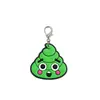 Llavero de PVC de caca de dibujos animados, llavero con forma de langosta, accesorio para mochila, pequeño regalo creativo y lindo, llavero novedoso