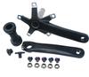 Pedivela integrado oco para bicicleta de estrada GANOPPER prato de dentes com eixo central BCD 130mm 44t