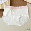 Ropa Interior de Algodón Puro Nueva de 25 Años, Cintura Media, Estampado de Corazones, Entrepierna Extendida Antibacteriana 10A, Bragas Cómodas y Amigables con la Piel para Mujer