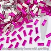 2*4mm Retangular Manicure Colorido Fundo Plano Formato Especial Decoração de Manicure Material para Unha Usável Diamante de Manicure Xiaohongshu