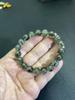 Pulseira de Cristal de Cabelo Verde Natural do Brasil Pulseira de Cristal Verde de Cabelo Pulseira de Cristal de Titânio para Homens e Mulheres Pulseira de Casal de Nicho Preta para Presentes