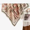 2026 Nuevo Primavera, Otoño, Invierno Cálido Bufanda Cuadrada de 90cm Bufanda Floral Estilo Coreano Calentador de Cuello de Terciopelo Chal para Mujer