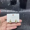 Pendientes Geométricos Exquisitos, Modernos y Versátiles para Mujer, Moda de Lujo Ligero de Nicho, Galvanizado Versátil Ecológico Accesorios Yiwu