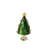 Adorno de mesa de árbol de Navidad hecho a mano de vidrio de Zibo, muy atractivo, regalo creativo, venta al por mayor transfronteriza