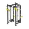 Rack de Entrenamiento Integral Tipo Jaula, Máquina Smith, Press de Hombros, Press de Banca, Sentadilla, Dominadas, Equipo de Fitness Comercial