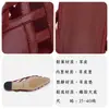 Chinelos Vintage Personalizados para Mulheres, Bico Fino, Salto Baixo, Pele de Ovelha, Traga Seus Próprios Designs e Amostras, Chinelos Meio Sapatos Confortáveis de Couro Genuíno de Alta Qualidade OEM