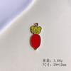 Accesorios de joyería DIY, aleación con baño UV, lindo colgante de conejo, oveja, fresa, plátano y rábano, accesorios de joyería