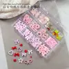 Accesorios para Uñas Decoración de Caja de 12 Compartimentos Lazo de Hada Resina DIY Accesorios para Uñas Paquete de Materiales para Manicura
