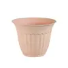 Vendas Diretas de Fábrica E-commerce Transfronteiriço Vasos de Flores de Plástico com Padrão de Boca Redonda Vasos para Plantas Verdes em Relevo Vasos de Flores para Jardinagem Interna e Externa