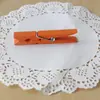 Clip Pequeño de Madera Colorido de 7.2 cm Pieza Decorativa de Madera DIY Clip para Notas de Obra de Arte Postal Clip de Almacenamiento de Abedul