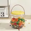 Taburete Transparente Multifuncional Creativo para Almacenamiento de Juguetes para Uso en el Hogar, Taburete Engrosado de Felpa para Almacenamiento de Juguetes y Bocadillos