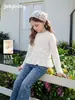 Camiseta de Manga Larga para Niña Jellybaby 2026 Otoño Nuevo Estilo Estilo Francés Niños Grandes Ropa de Otoño Niña Pequeña 8 Ropa de Bebé