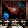 Fondo de tela de cielo estrellado lunar tela colgante ins lienzo para habitación tapiz de sala de estar pared de fondo de mesita de noche tela para pared de dormitorio de celebridad de internet