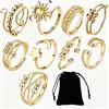 Anillo Giratorio de Plata Tailandesa para la Ansiedad Anillo para el Dedo Índice Multi-Círculo Cuentas de Transferencia Auspicioso Transferencia Moda Coreana Regalo para Novia