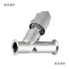 Válvula de Assento Angular de Conexão Rápida Pneumática Aço Inoxidável 304 Tipo Grampo Conexão Rápida Alta Temperatura Vapor Tipo Y Válvula Pneumática Dn Metabo