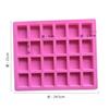 En stock al por mayor molde pequeño cuadrado largo de silicona para pastel de 40 piezas molde de chocolate molde de caramelo de azúcar moreno molde de yeso para aromaterapia