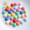 Accesorios de Resina Redondos Mitad de Píldora Lacados Lindos y Versátiles para Funda de Teléfono Móvil Accesorios para el Cabello Accesorios de Pegamento en Crema 11 Colores en Pj699