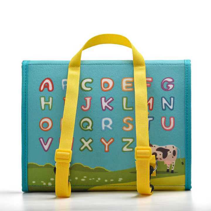 毛毡书早教卡通益智宝宝故事书跨境亚马逊多层立体布书批发